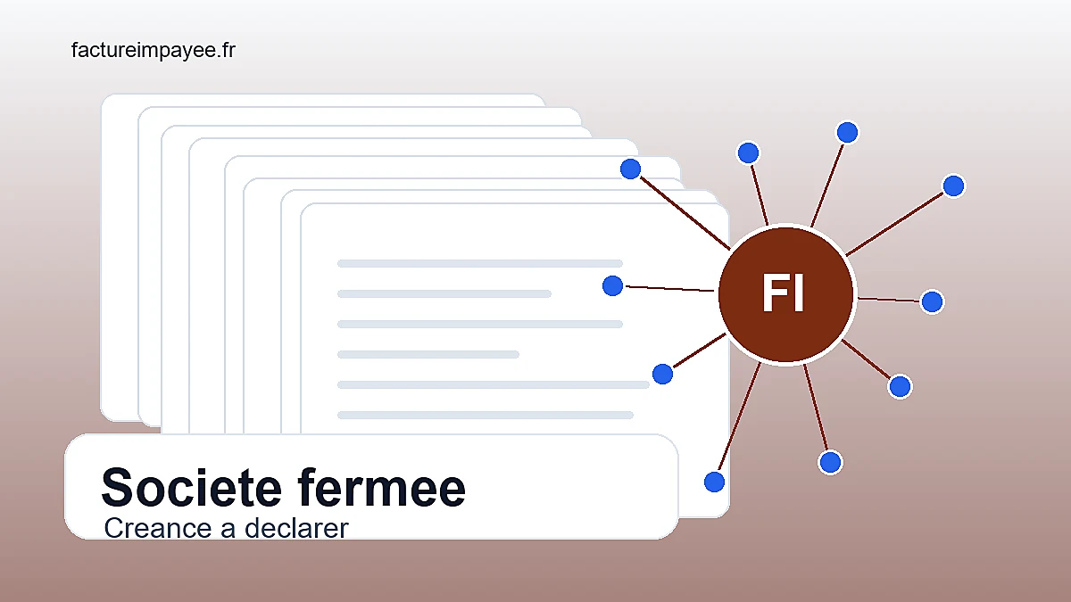 Facture impayée : société fermée ou liquidation